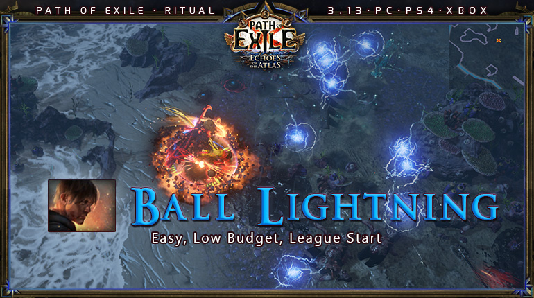 [Ritual] PoE 3.13 Shadow Saboteur Ball Lightning Mine Starter Build (PC,PS4,Xbox)
